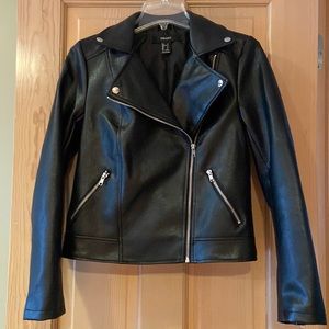 Forever 21 “pleather” coat size small